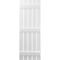 Ekena Millwork Americraft 5-Board, 3 Batten Exterior Real Wood Spaced Board-n-Batten Shutters, ARW401SB519X47WHH, PR ARW401SB519X47WHH - alternate 5